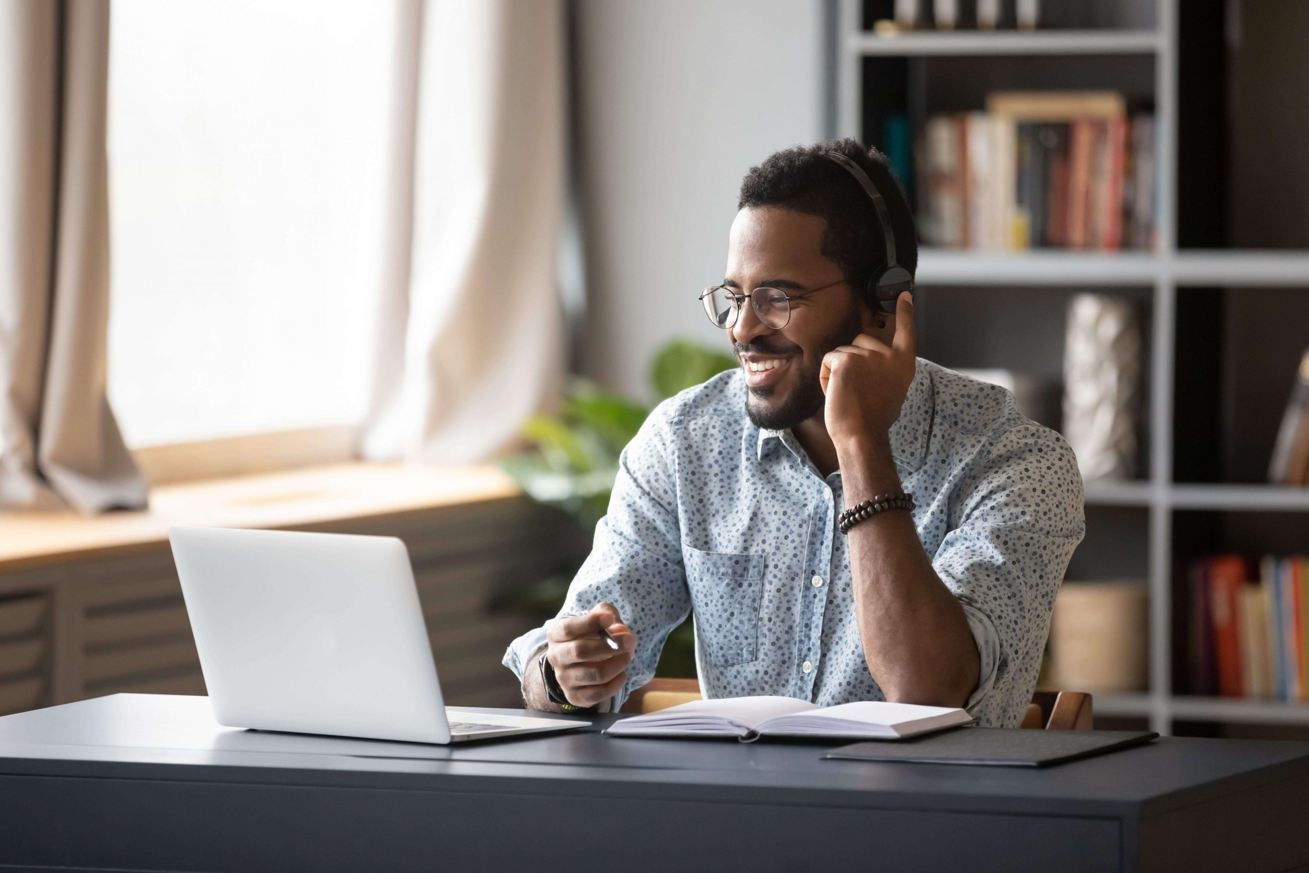 Man with headphones - Home Productivity | MyRepublic