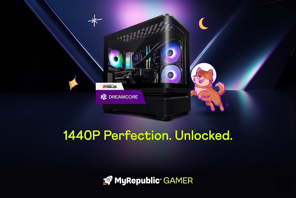 MyRepublic HyperSpeed 10Gbps + Dreamcore RTX 5070 High performance gaming rig