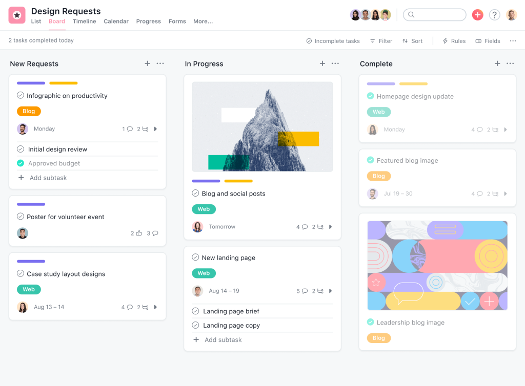 asana project management tool